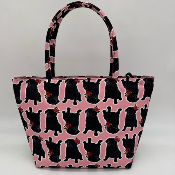 NWT Betsey Johnson Insulated Lunch Pug Tote - Picture 3 of 3